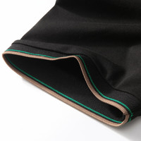 JEEP SPIRIT短袖T恤男春夏季Polo商务休闲衫男士宽松凉感衣服男装JPTX23622 2XL 【150-165斤】 黑色