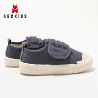 ABC KIDS儿童学步鞋2025春季幼儿园春夏轻便舒适男女童帆布板鞋 钻蓝 22 码内长13.8CM/脚长13.3CM