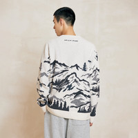 杰克·琼斯（JACK&JONES）男装秋季字母潮流百搭上衣雪尼尔亲肤宽松舒适针织衫男毛衣男 A00 灰白色 XS 165 165/88A/XS