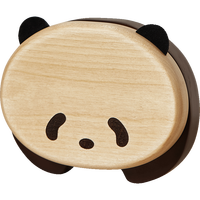 初心首饰收纳盒便携高档精致实木熊猫项链手链戒指耳饰旅游随行珠宝盒