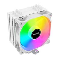 航嘉暴风雪T600 风冷台式CPU散热器6铜管塔式ARGB智能温控PWM风扇