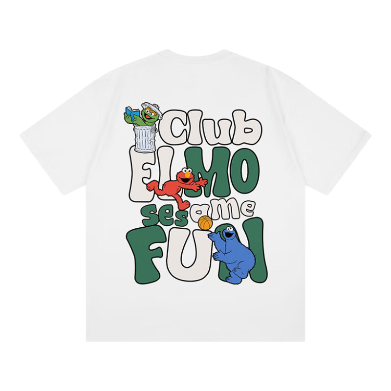  SESAME STREET 纯棉 男士短袖T恤