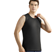 浪莎保暖背心男士秋冬羊羔绒加绒加厚修身内穿防寒秋冬打底衫男