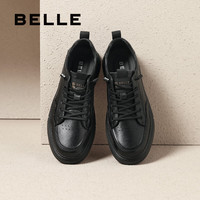 PLUS会员、国家补贴：百丽 时尚百搭小白鞋男鞋2025厚底一脚蹬休闲板鞋A1920AM5