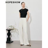 HOPESHOW/红袖 国风盘扣 女士阔腿长裤