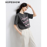 HOPESHOW/红袖 主题印 女士长T恤