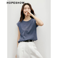 HOPESHOW/红袖 做旧印花 女士T恤