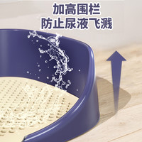 狗狗厕所中型小型犬自动便盆尿盆清理用品大全尿盘防踩屎宠物 加厚绅士灰丨大号【标配8件套】