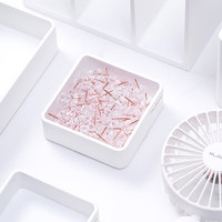 得力(deli)玫瑰金办公用品组合套装(25mm中号票夹6枚+19mm小号票夹15枚+29mm回形针100枚+50枚工字钉)78551