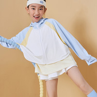 【太阳雪人童装】【UPF50+】女童原纱防晒衣夏季儿童冰皮衣服 紫色