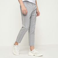 七匹狼休闲裤男春季百搭男士九分裤休闲修身舒适男士裤装A 005(浅灰) 33 84A 33/84A