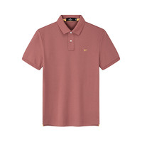 七匹狼短袖T恤夏季男大眼珠净色多彩POLO亲肤舒适通勤休闲多色上衣 312(青古铜) 2XL 180/96A