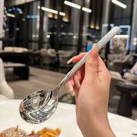 长柄不锈钢勺子 1个装