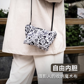  IIano/绿巨能 便携 相机百折布  黑白涂鸦