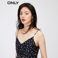 ONLY甜美百搭满印修身短款吊带雪纺衫女|12328I002 H13 白波点 M (165) 84A