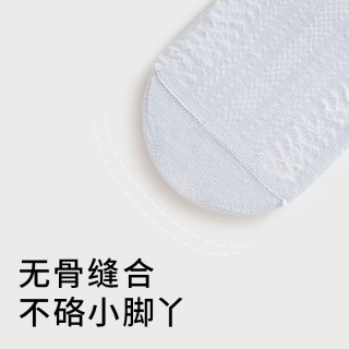 贝肽斯婴儿袜子春夏夏季薄款男女童宝宝中筒袜新生儿透气儿童网眼袜子 灰色+白色+蓝色 网眼透气- 3双 1-3岁 (脚长12-14cm)