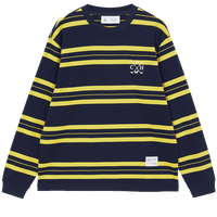 杰克·琼斯（JACK&JONE）春夏男士百搭宽松衣身条纹设计纯棉打底上衣长袖T恤男装2231020