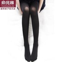 俞兆林50D天鹅绒连裤袜半透少女黑白丝袜日系春秋光腿打底裤