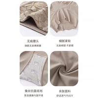 1楷兰纯透气网纱交叉收腹裤高腰收小肚束腰翘臀产后塑形塑身提臀 8828#肤色+肤色 2XL 135-155斤