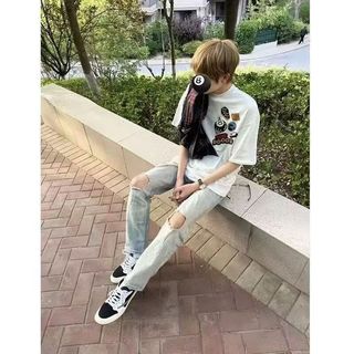  柏铭臣 重磅纯棉 男士短袖T恤