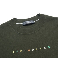 七匹狼毛衣男春季圆领羊毛针织衫男士休闲保暖打底衫套头QA 607(金黄) 190/104A 4XL