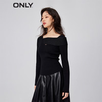 ONLY秋冬时尚百搭显瘦修身拼色长袖针织衫女|123424017 M 165/84A