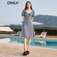 ONLY法式甜美中长裙收腰显瘦纯欲风连衣裙女|123207031 H31 尤帕蓝格CHECK XL (175) 92A