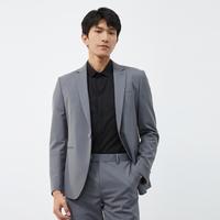 利郎 春季时尚两件套装简约通勤男式套装