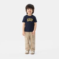 Gap大小童同款男女童2025春季纯棉短袖T恤儿童装755328