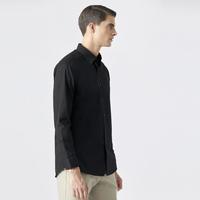 G2000 男式修身纯色商务休闲长袖衬衫男舒适透气