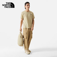 北面（The North Face）【经典款】北面短袖T恤情侣款舒适户外透气8AUV 3X4/卡其色 M
