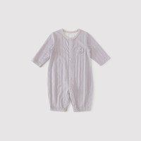 【桑蚕丝】婴儿衣服夏季长袖薄款空调服新生儿睡衣哈衣宝宝连体衣
