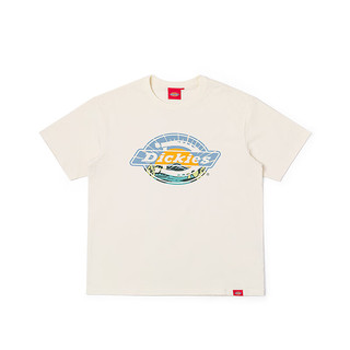 dickies经典印花LOGO短袖T恤 趣味百搭男女同款 DK0A88AW 奶油色 2XL