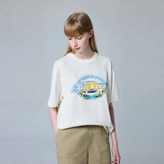 dickies经典印花LOGO短袖T恤 趣味百搭男女同款 DK0A88AW 奶油色 2XL