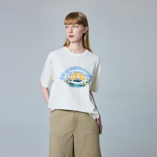 dickies经典印花LOGO短袖T恤 趣味百搭男女同款 DK0A88AW 奶油色 2XL