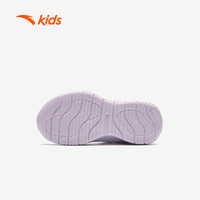 ANTA KIDS安踏儿童跑鞋系列女小童2024秋季透气耐磨防滑舒适运动跑步鞋 安踏白/浅雾紫-5 31码
