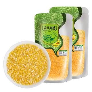 盖亚农场 有机玉米碴450g 玉米糁 玉米渣 苞米碴 五谷杂粮棒碴粥米粗粮