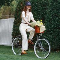 小熊夏季娃娃衫上衣女纯色白色短袖暗纹轻薄衬衫