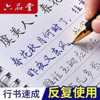 六品堂 练字帖成人行书行楷书硬笔钢笔练字板临摹书法速成套装男女生练字练字本 成人行书【礼盒套装】