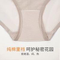 奶糖派西西里蕾丝内裤女士三角小裤轻薄清爽透气速干 复古粉 1条 L
