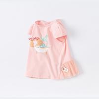 夏装童装儿童T恤女童宝宝短袖洋气衣服休闲