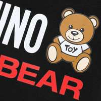 Moschino/莫斯奇诺 女士字母小熊印花圆领棉质短袖T恤 深粉色 XL