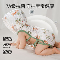 欧孕婴儿衣服夏季琵琶衣宝宝薄款包屁衣男女童竹棉无袖连体哈衣