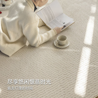 卡提菲亚防水抗污防滑地毯客厅极简线条毯卧室毯 灵川-03 1.6*2.3米 