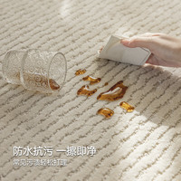 卡提菲亚真丨防水地毯客厅极简线条沙发茶几毯卧室毯 灵川-03 3*4米
