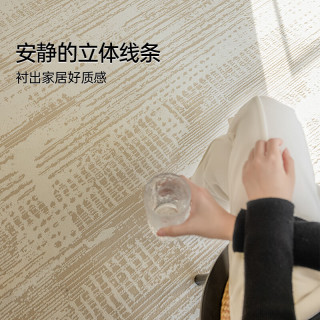 卡提菲亚防猫抓羊毛客厅地毯防滑黄麻底轻奢风 德拉伦塔-05 1.6*2.3米