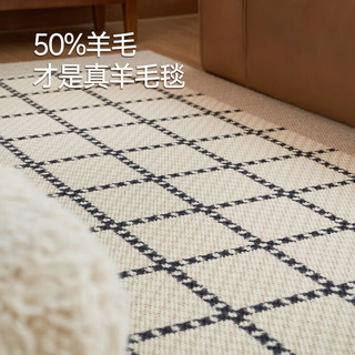 卡提菲亚水墨江南 新西兰羊毛地毯客厅轻奢高级感茶几毯卧室毯 水墨江南-04 2*3米