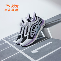 ANTA KIDS安踏儿童追风跑鞋运动鞋女童网面2025夏季款体育课跑步鞋中考透气 黑/安踏白/浅雾紫-2 36码