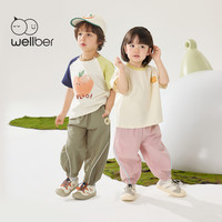 威尔贝鲁儿童防蚊裤夏季2025男女童轻薄网眼裤宝宝透气裤子薄 原子灰