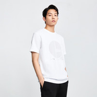 杰克·琼斯（JACK&JONES）夏季潮流时尚舒适男装百搭潮宽松休闲日常通勤短袖t恤上衣男 本白色BRIGHT WHITE L 180